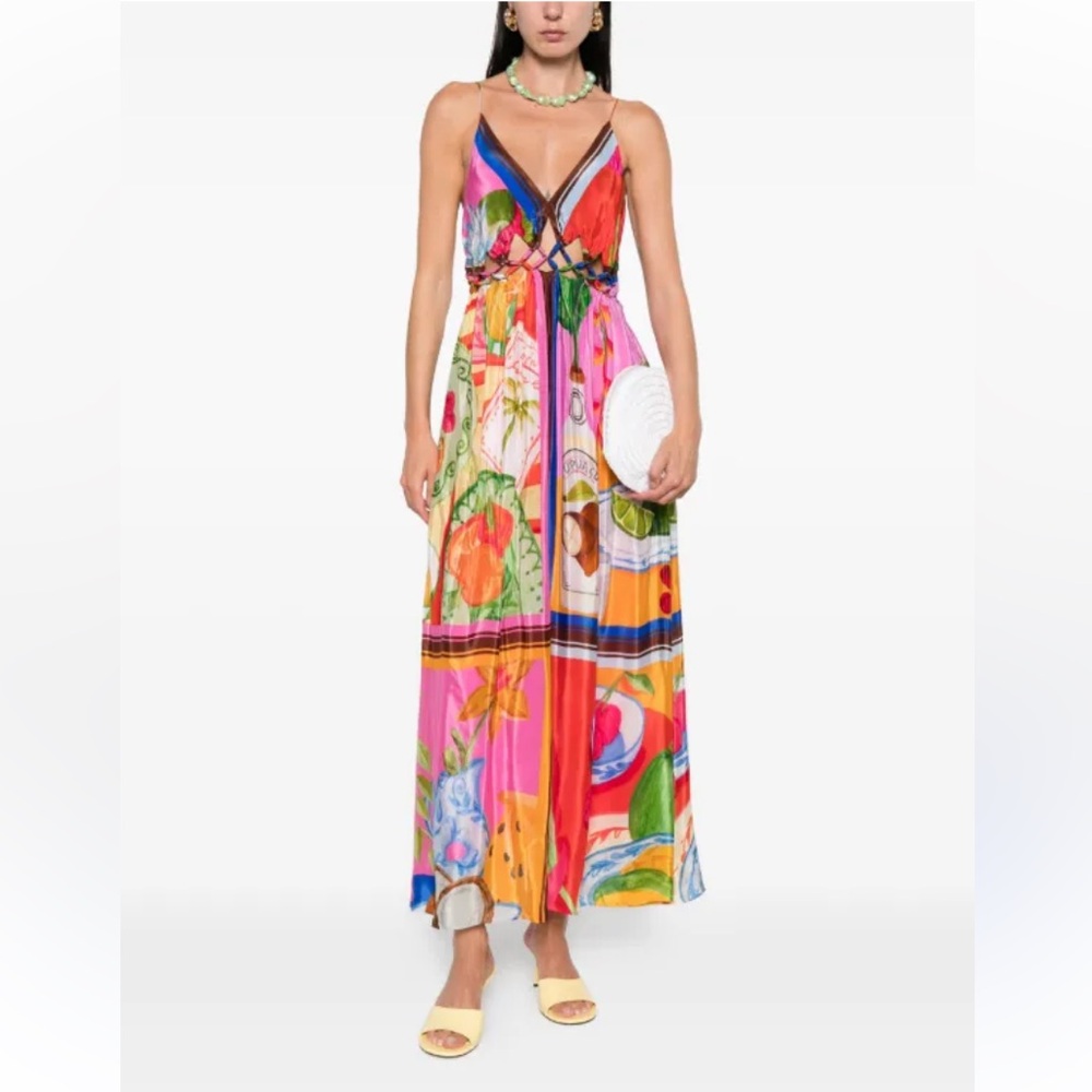 NWT FARM Rio Colorful Maxi Dress